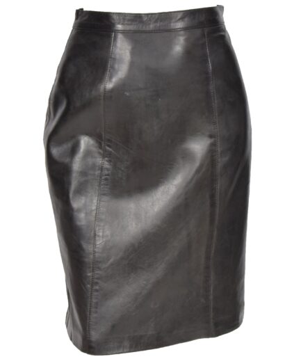 ladies-leather-22inch-long-knee-length-pencil-skirt-black