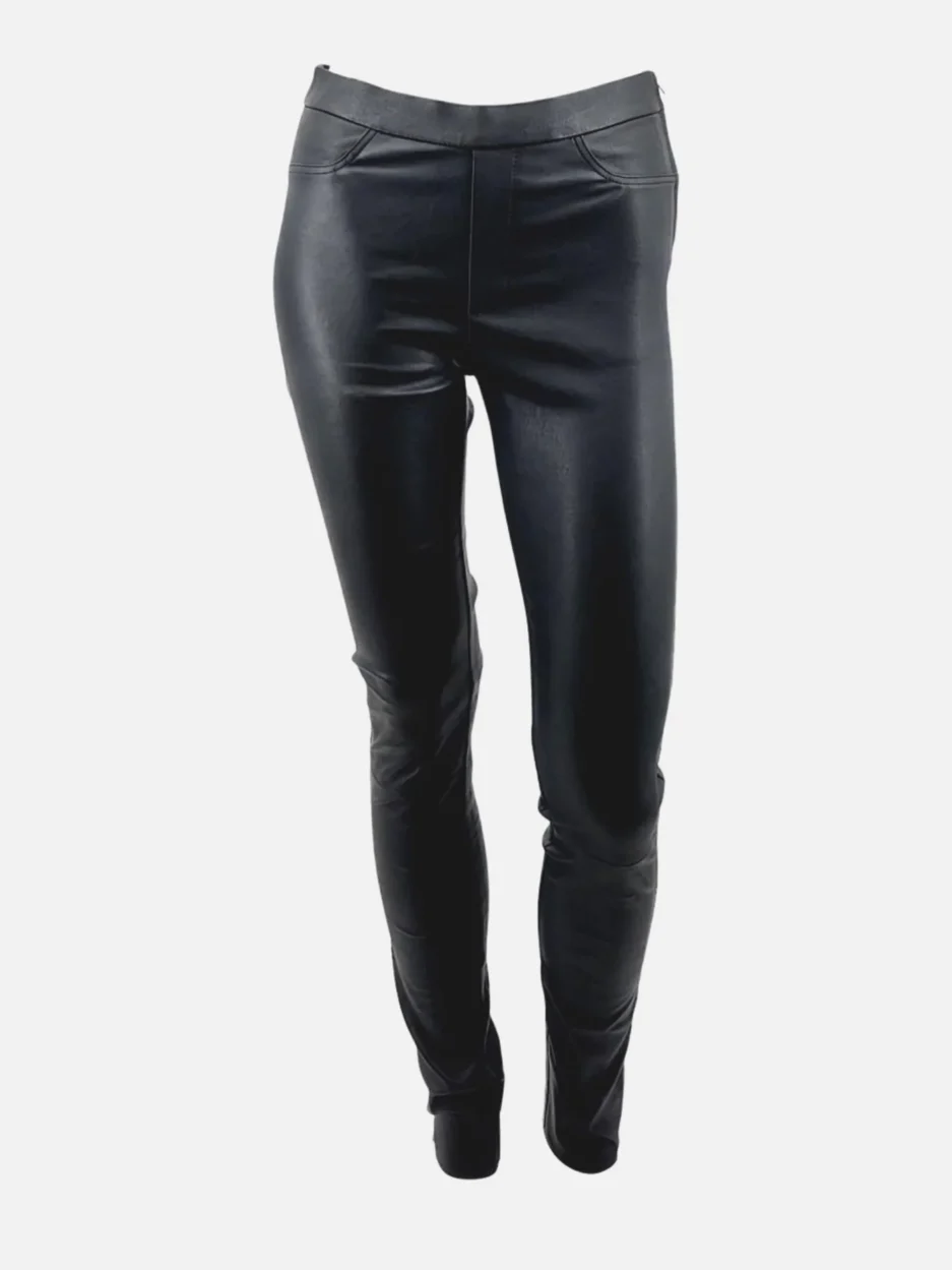 Black-Leather-Slim-Fit-Pants