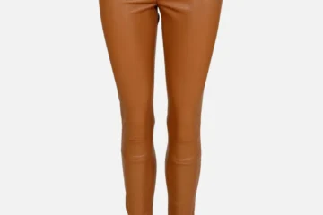 tan lamb leather pants for women