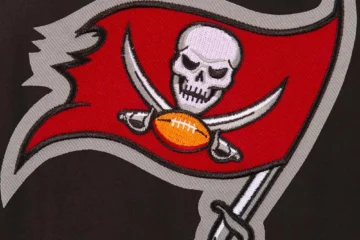 Tampa Bay Buccaneers Varsity Embroidered Black Jacket