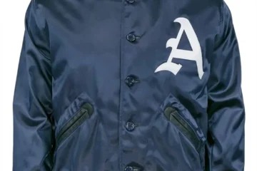 1960 Kansas City Athletics Navy Blue Satin Jacket