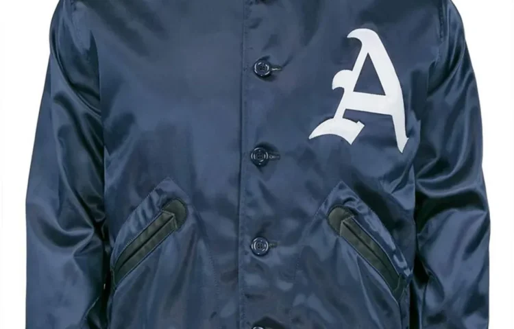1960 Kansas City Athletics Navy Blue Satin Jacket