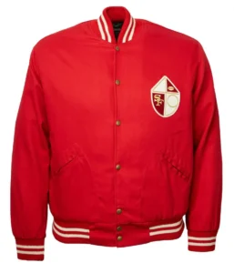 1957 San Francisco 49ers Red Varsity Cotton Jacket