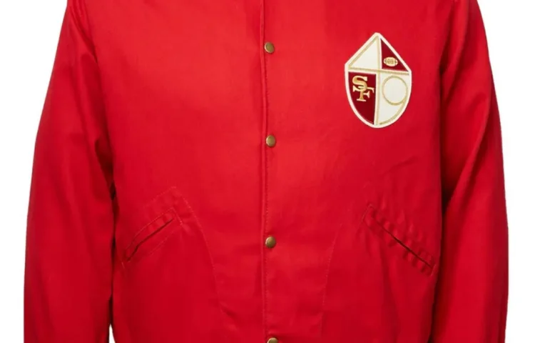 1957 San Francisco 49ers Red Varsity Cotton Jacket