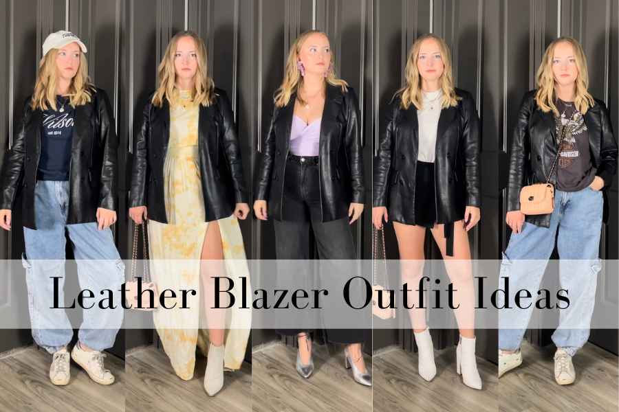 Leather Blazer Outfit Ideas for Women
