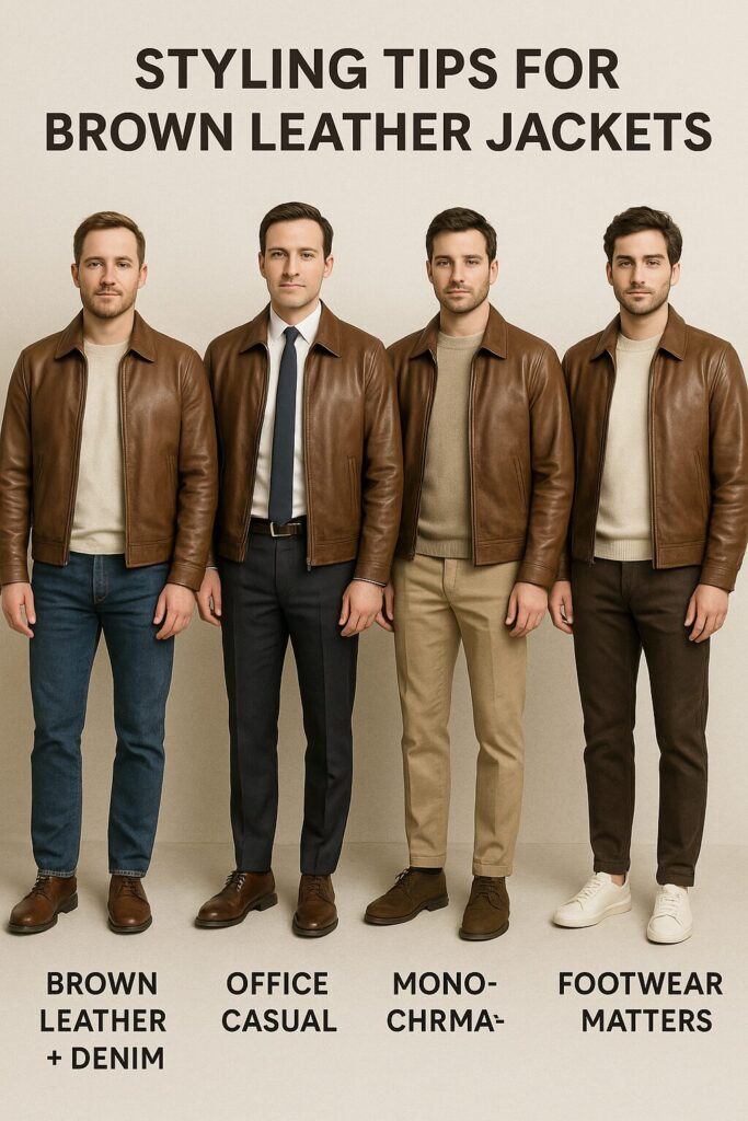 Styling Tips for Brown Leather Jackets
