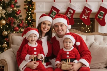 Best Red Velvet Santa Costumes for Family Photos