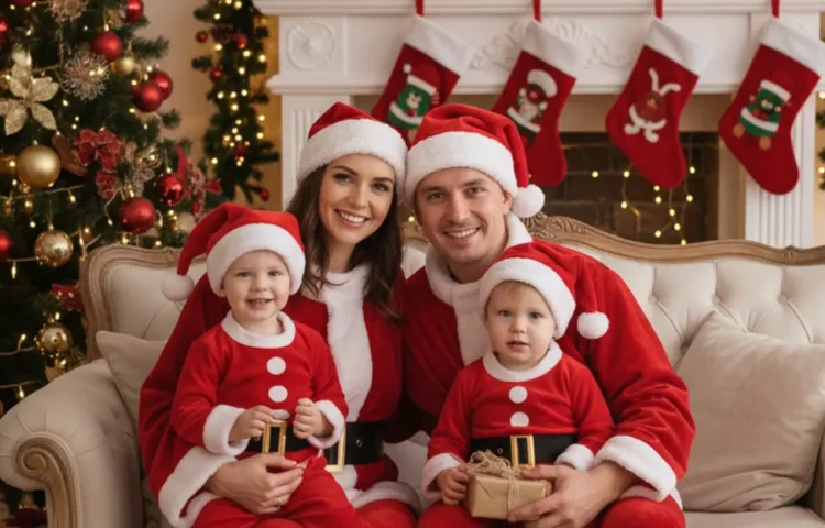 Best Red Velvet Santa Costumes for Family Photos