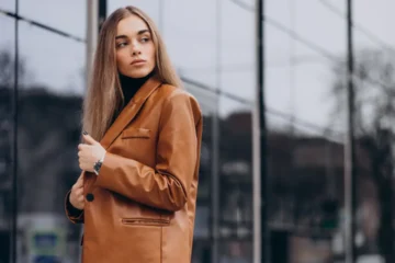 How to Dress Up Casual Outfits with Leather Blazers for Women