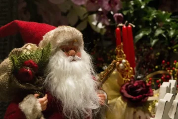 Red Velvet Santa Costume for Mall Events and Photo Sessions