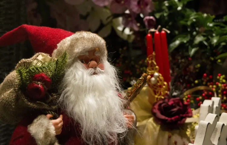 Red Velvet Santa Costume for Mall Events and Photo Sessions