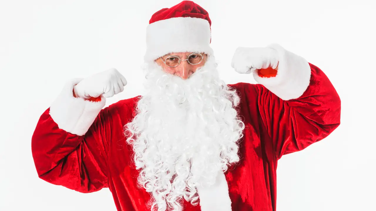 Red Velvet Santa Costume for Winter Carnivals