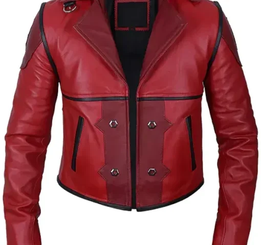 Arcane VI Red Cosplay Leather Jacket