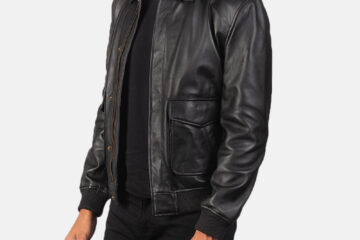 Best Aviator Heritage Black Sheepskin Leather Jacket