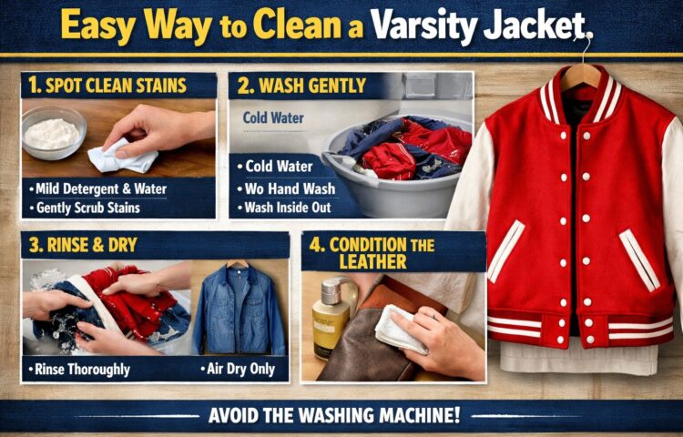 Varsity Jacket Cleaning at Home