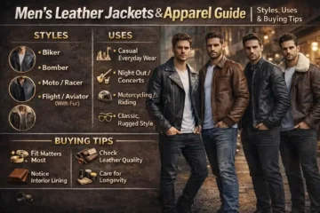 casual leather jackets for men