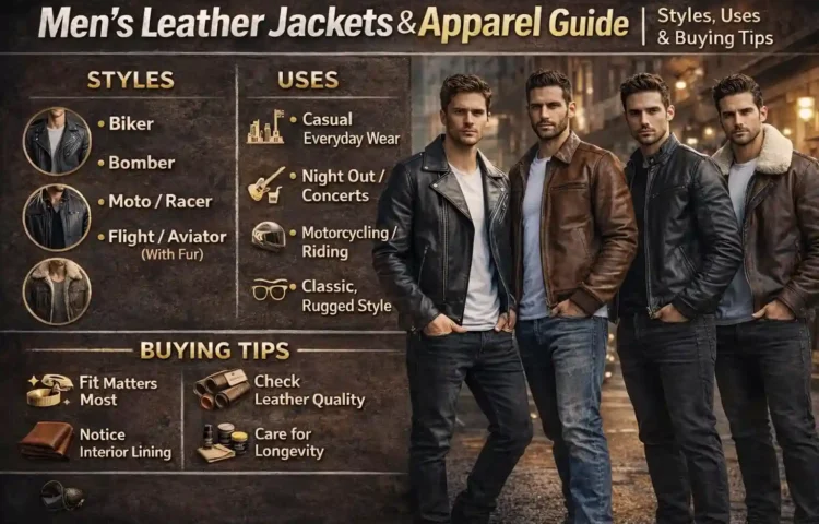 casual leather jackets for men