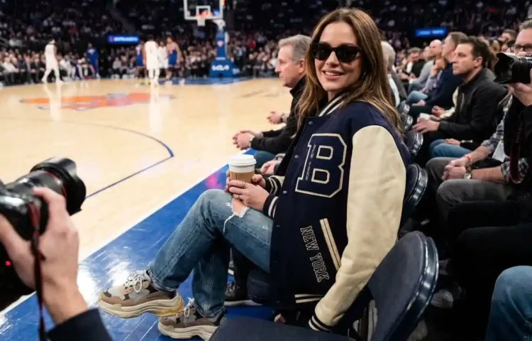 Celebrity Courtside Fashion: The Varsity Jacket Revival
